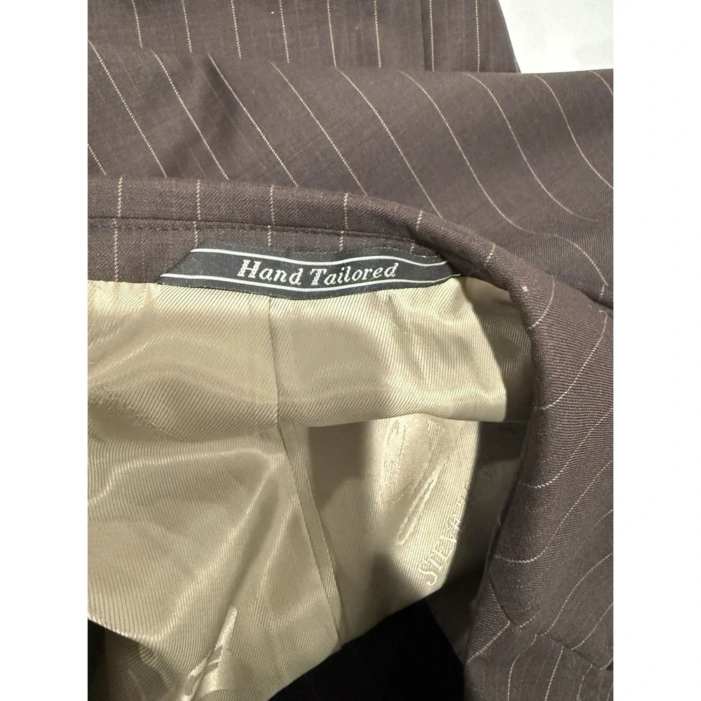 NWT Steve Harvey Modern Classics Striped Blazer 44R Super 120s Merino Wool